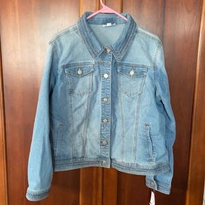 Westport Faded Denim Jean Jacket size Xl